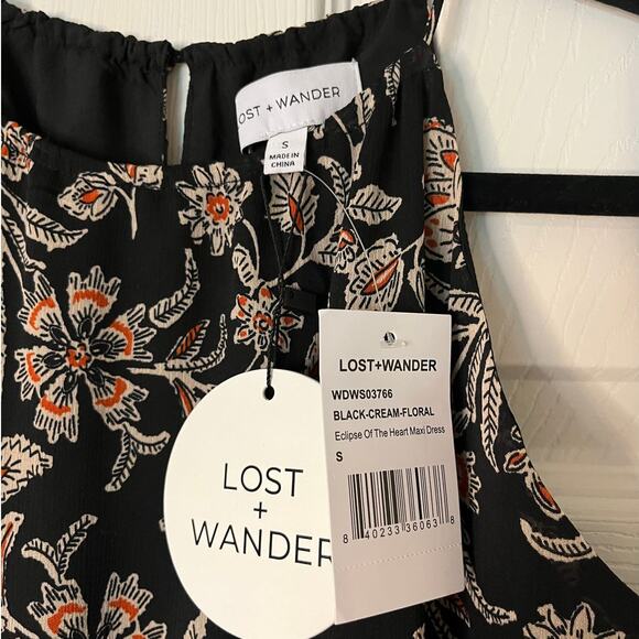 Lost + Wander Eclipse of the Heart Floral Tiered Maxi Dress Small NWT - Picture 6 of 6